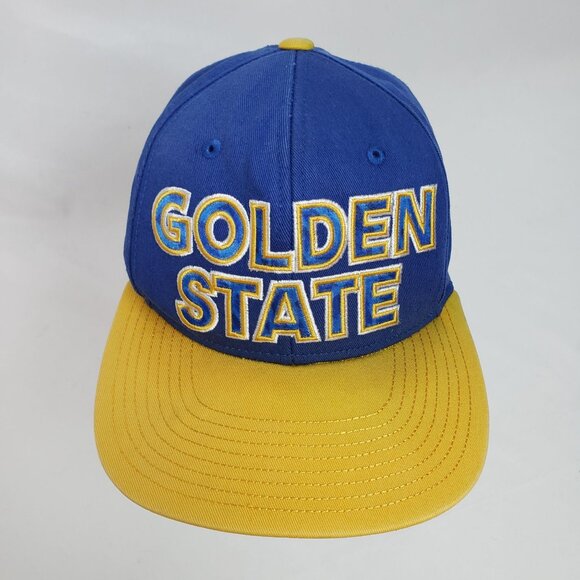 Adidas Golden State Warriors Blue & Gold NBA Youth Cap Hat EXTREMELY RARE!!! - Picture 1 of 9